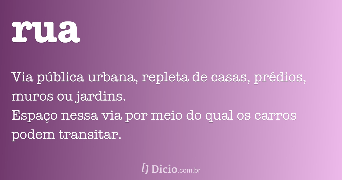 Dicionário das ruas, parte 1